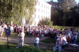 Городишенин Сергей, митинг против отмены автобусного маршрута 37Э (Вологда - Моло...
