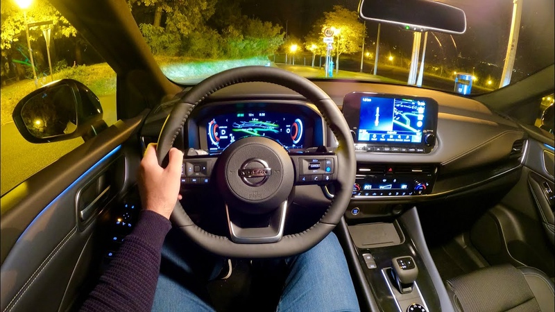 New NISSAN QASHQAI 2022 night POV test drive full REVIEW (4 WD CVT 158 HP,