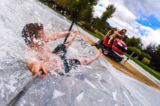 Lawn Mower Slip N Slide - Filmed on a Smartphone in 4K!