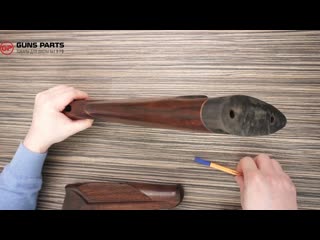 ИЖ-27 приклад и цевье Монте-Карло, до 88 года, левша орех, 12 калибр