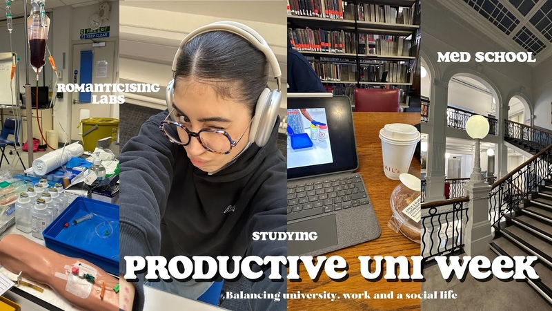 Productive Weekly Vlog Medical School, Studying, Balancing a Social Life, Hospital Placement