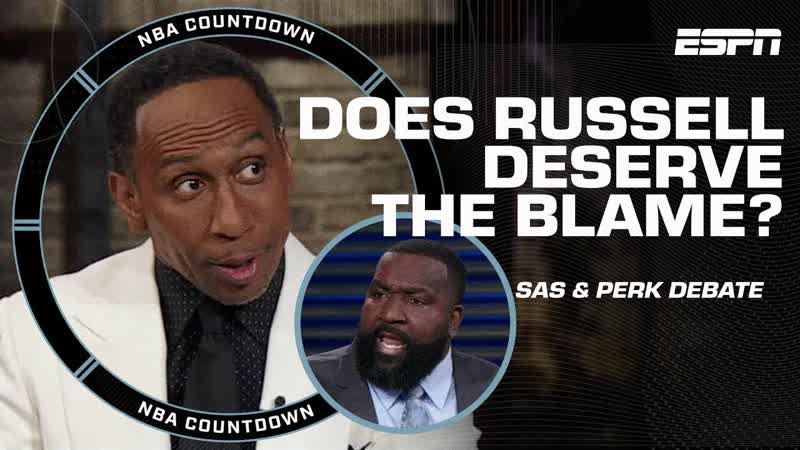 Stephen A. Perk get HEATED debating how much blame D Angelo Russell