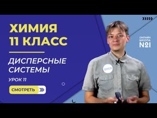 Урок 11. Дисперсные системы. Химия 11 класс