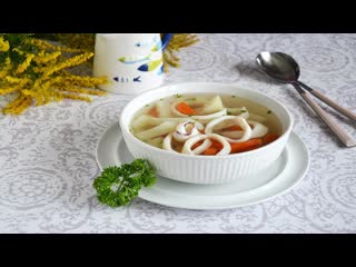 ГОТОВЛЮ ЧАСТО!  Суп с кальмарами  СУПЧИКУ НЕТ РАВНЫХ!