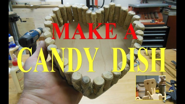 Heart shaped candy dish: Woodworking