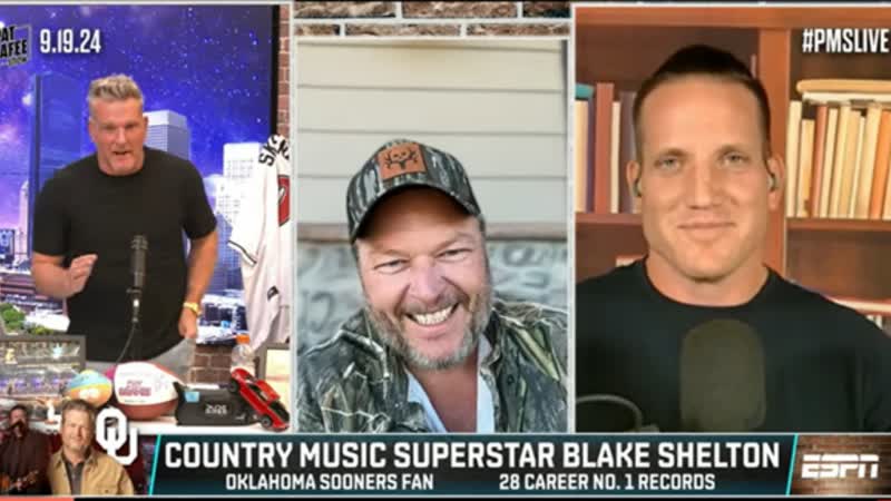 Blake Shelton on joining College Game Day, Cardinals fandom + Travis Taylor , The Pat Mc Afee