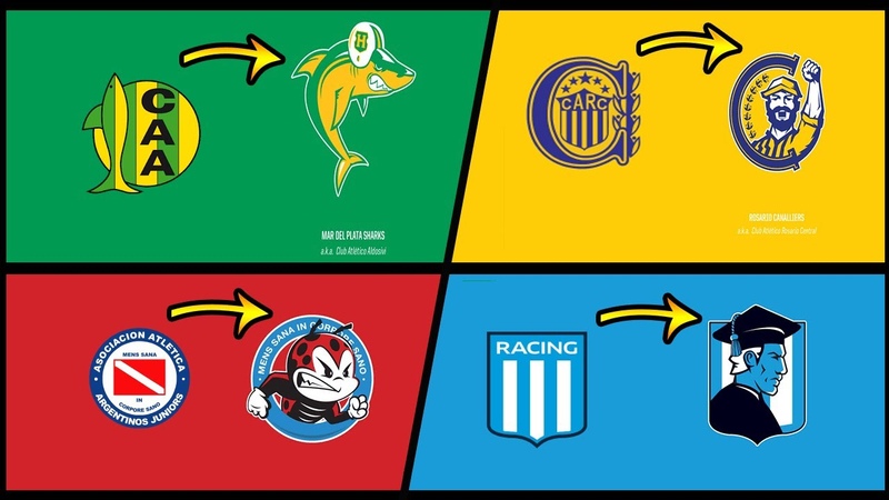 Así serían los ESCUDOS ARGENTINOS al ESTILO NFL, Los 24 ESCUDOS del FÚ TBOL ARGENTINO con estilo