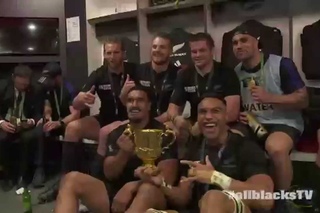 Rugby World Cup 2015 Final - All Blacks Changing Room Post Match