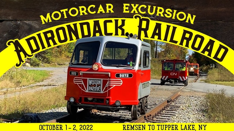 Motorcar Excursion on the Adirondack Railroad, Oct. 1 2, 2022, NARCOA, NEREX, Railcar,
