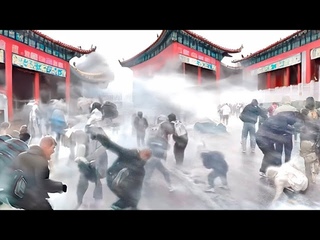 China is freezing now! Freezing winds of 150 km/h freeze streets and people in Heilongjiang