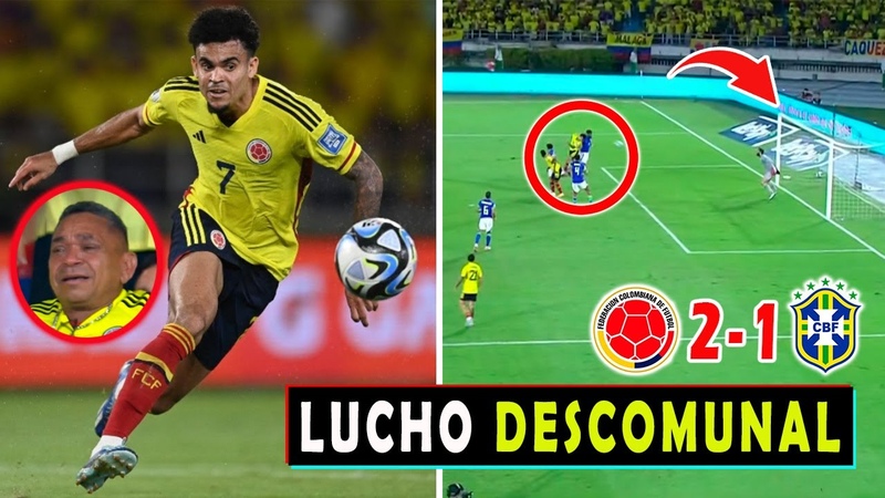 ASI REACCIONA PRENSA BRASILEÑ A a DOBLETE DE LUIS DIAZ COLOMBIA vs BRASIL 2 1