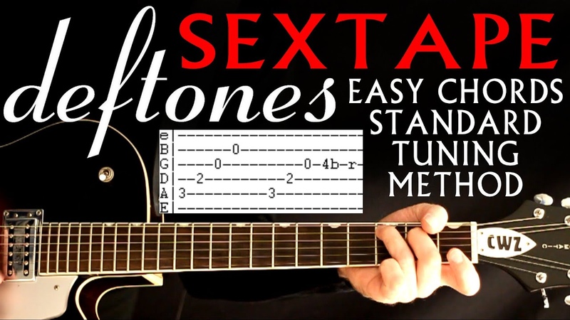 Deftones Sextape Standard Tuning Method, Guitar Tabs, Guitar Lesson with Easy