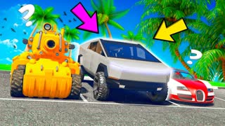 РАНДОМ ВЫБРАЛ МНЕ ТАНК НА ПУЛЬТЕ УПРАЛЕНИЯ И TESLA CYBERTRUCK ! - БИТВА РАНДОМА В GTA 5 ONLINE