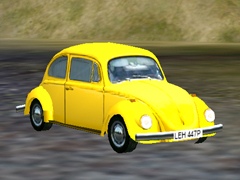 Volkswagen Beetle yellow (UK)