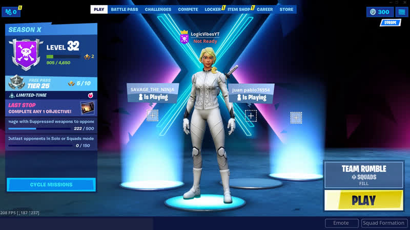 Playing Fortnite Live On