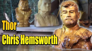 Деревянные поделки - скульптура Thor Chris Hemsworth Деревянная версия