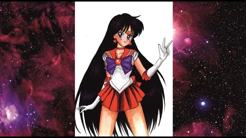 Sailor Mars, Ray Hino, セーラーマーズ, 火野レイ, Speed Drawing, Сейлор Марс, Рэй