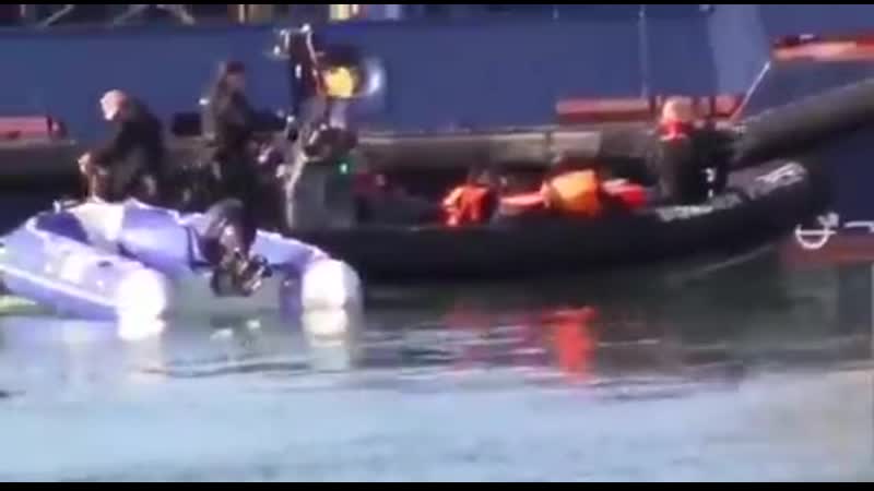 ISLAMICINVASION Another nine boat loads of TERRORISTS chaperoned into the UK by our border patrols