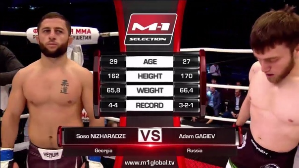 Сосо Нижарадзе vs Адам Гагиев, M 1 Challenge