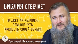 Может ли человек сам оценить крепость своей веры?  Протоиерей Владимир Новицкий