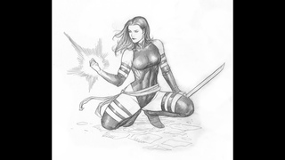 Frank Cho Drawing Demo - Psylocke