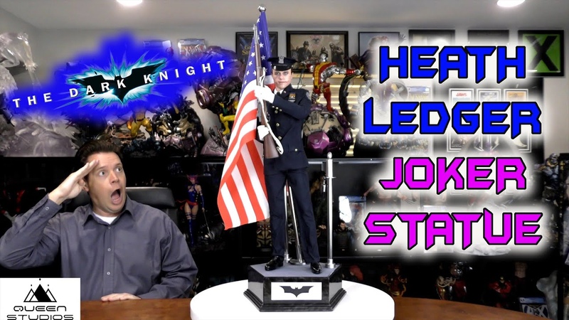 Queen Studios: HEATH LEDGER in POLICE UNIFORM STATUE: Joker form The Dark