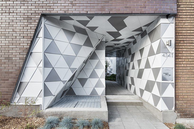 ADHOC's la géode in montreal includes a courtyard for housing optimization and fluidness