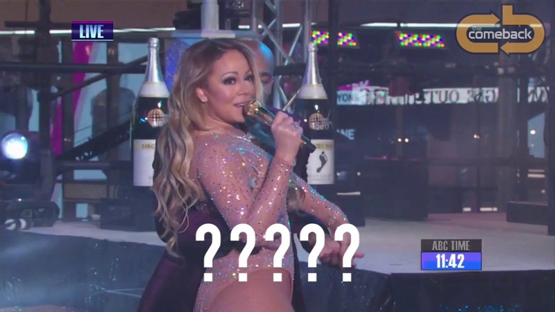 Mariah Careys AWFUL performance on New Years Eve