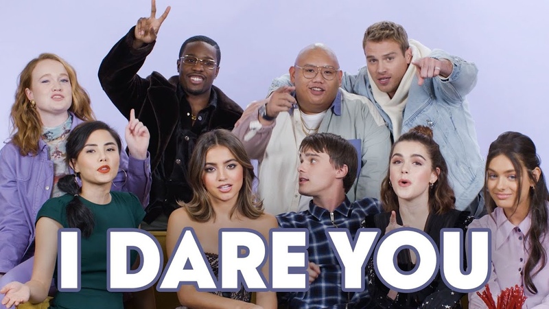 Kiernan Shipka and The Cast of Let It Snow Play I Dare You, Teen
