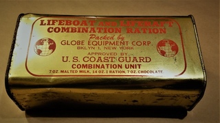 1956 Lifeboat & LifeRaft Ration Globe Equipment U.S Coast Guard Approved MRE Review