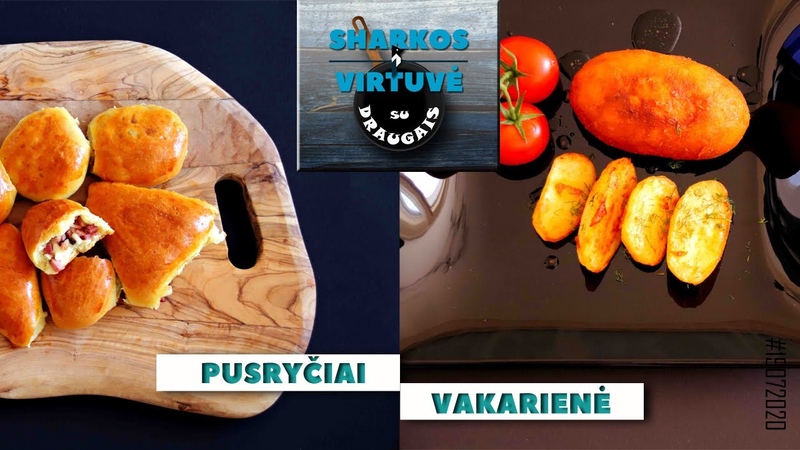 Pusryčiai ir vakarienė su INGA. Bandelės su lašinukais ir Kijevo kotletas. Skaniai ir greitai.