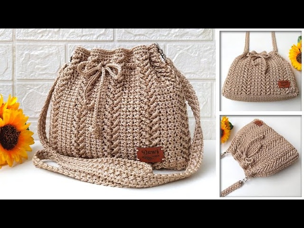 LATEST PATTERN CROCHET BAG TUTORIAL FOR BEGINNERS TUTORIAL TAS RAJUT MOTIF TERBARU UNTUK