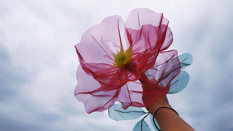 DIY Fabric Flowers, , How To Make Big Fabric Flowers, Qq.