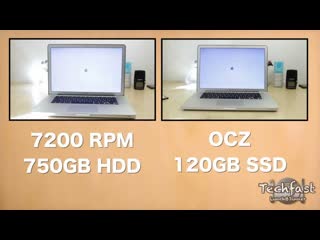 MacBook Pro: OCZ 120GB Vertex 3 SSD vs 7200 RPM HD - Speedtest & Bootup
