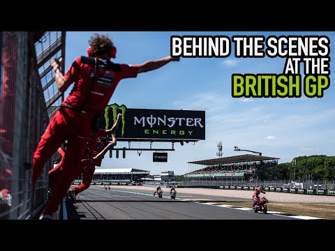 Monster Energy British Grand Prix, BTS with Sam Reynolds Tommy Searle at Moto