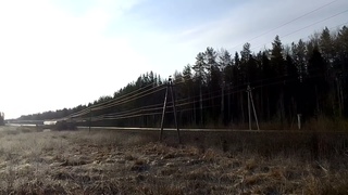ДМ62-1787. Идёт с купейными вагонами, полных призраков. Проклятое место. 530 километр.